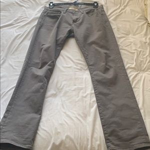 Dark green jean pants
